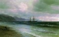 Landschaft mit einem Schoner 1880 Verspielt Ivan Aivazovsky russisch